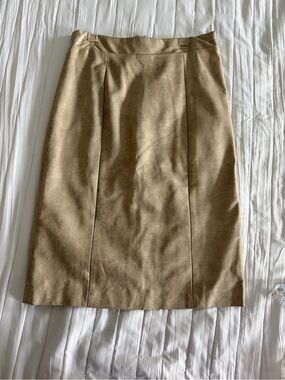 mark. Faux Tan leather Tailored Pencil Skirt